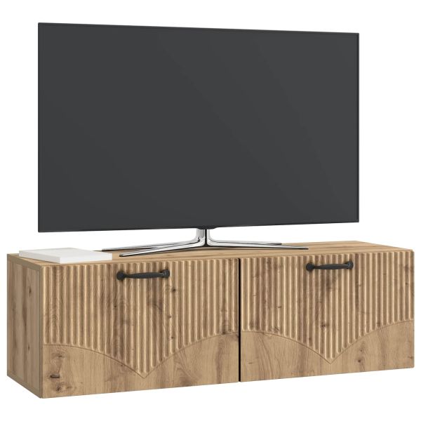 Стенно монтиран ТВ шкаф Дъб артизан 98 x 31 x 30 см