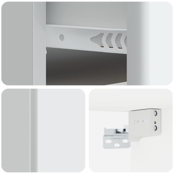Спален шкаф с монтаж на стена 2 pcs Бяло 34,5 x 33 x 20 см