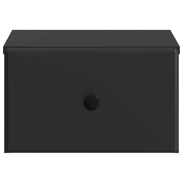 Спален шкаф с монтаж на стена 2 pcs Черно 34,5 x 33 x 20 см