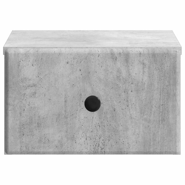 Спален шкаф с монтаж на стена Бетонно сиво 34,5 x 33 x 20 см