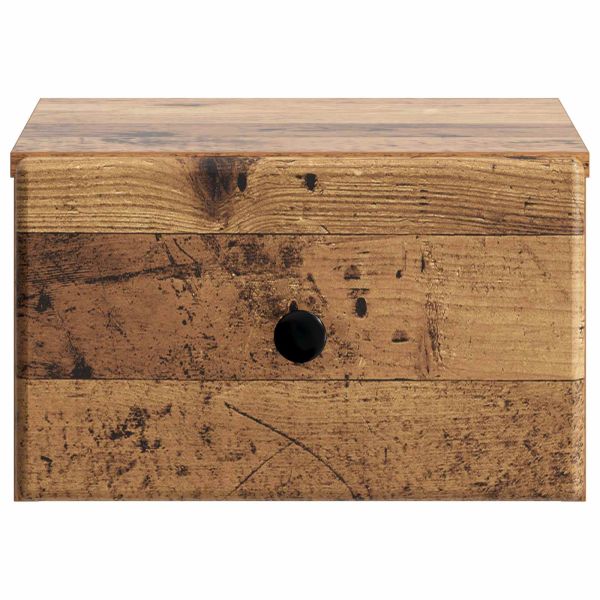 Спален шкаф с монтаж на стена Старо дърво 34,5 x 33 x 20 см