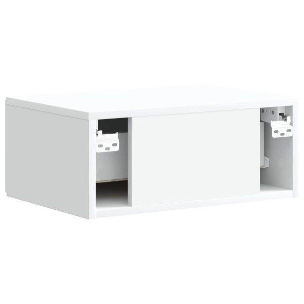 Спален шкаф с монтаж на стена 2 pcs Бяло 49 x 34,5 x 20 см