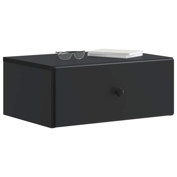 Спален шкаф с монтаж на стена 2 pcs Черно 49 x 34,5 x 20 см