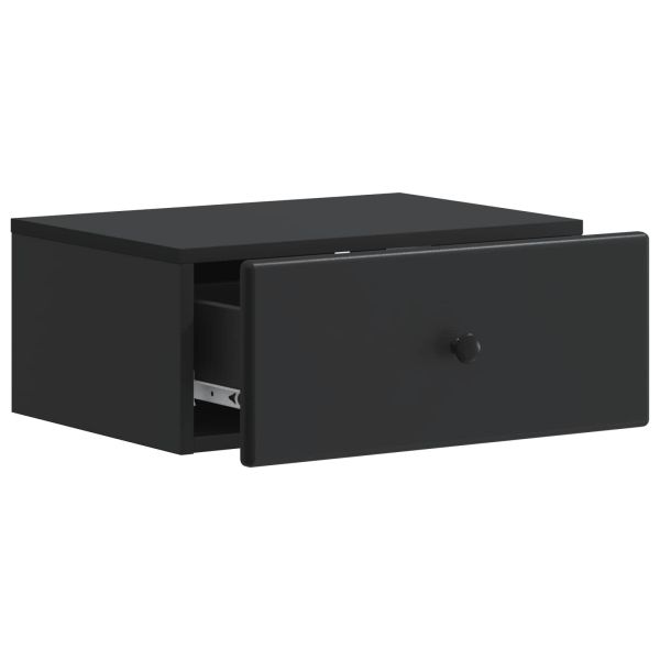 Спален шкаф с монтаж на стена 2 pcs Черно 49 x 34,5 x 20 см