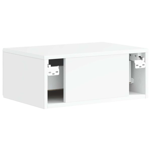 Спален шкаф с монтаж на стена Бял гланц 49 x 34,5 x 20 см