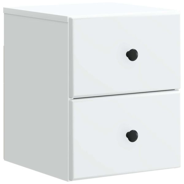 Спален шкаф с монтаж на стена 2 pcs Бяло 34,5 x 33 x 40 см