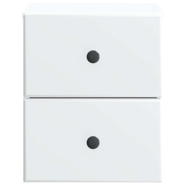 Спален шкаф с монтаж на стена 2 pcs Бяло 34,5 x 33 x 40 см