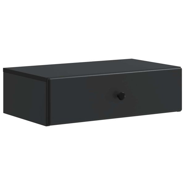 Стенен страничен масичка Черно 59 x 34,5 x 17 см