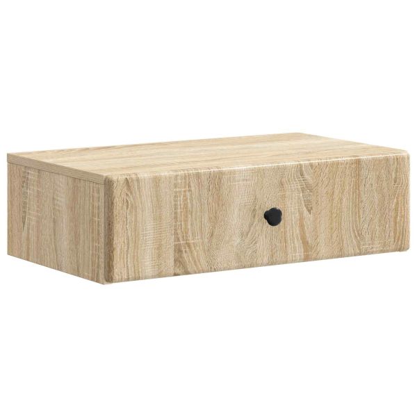 Стенен страничен масичка Дъб сонома 59 x 34,5 x 17 см