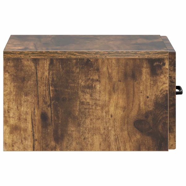 Стенен страничен масичка Опушен дъб 59 x 34,5 x 17 см