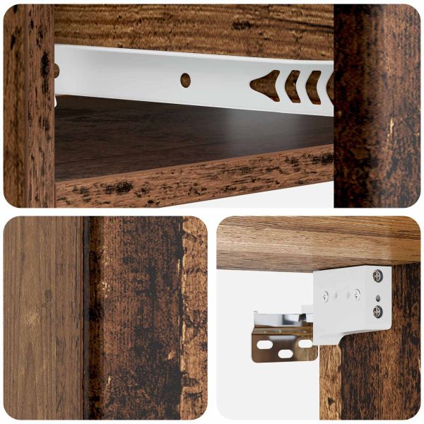 Стенен страничен масичка Старо дърво 59 x 34,5 x 17 см