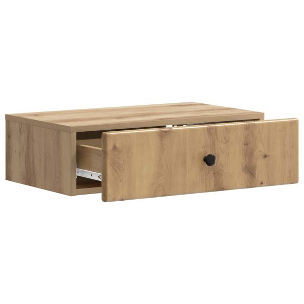 Стенен страничен масичка Дъб артизан 59 x 34,5 x 17 см