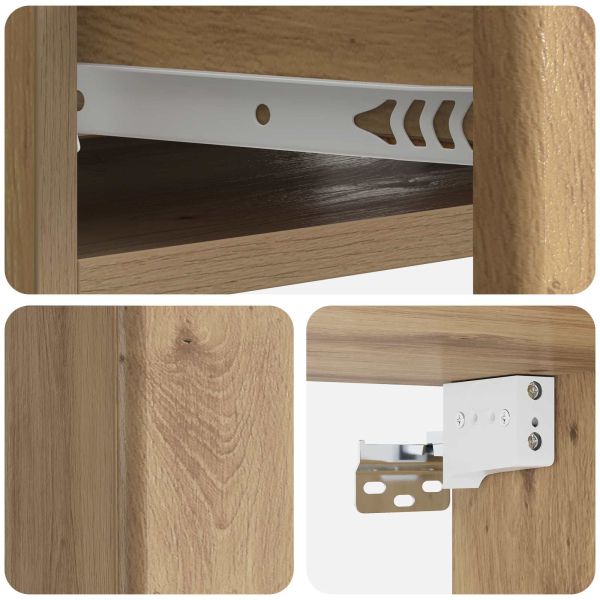 Стенен страничен масичка Дъб артизан 59 x 34,5 x 17 см