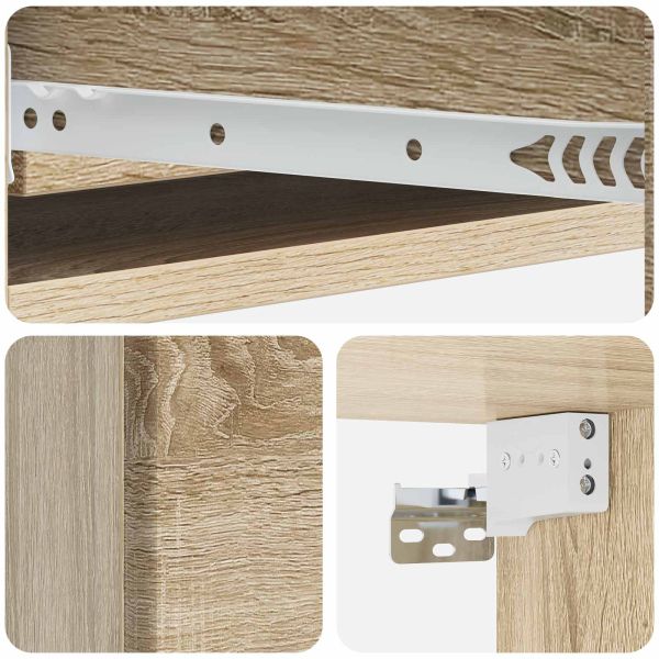 Стенен страничен масичка Дъб сонома 87,5 x 34,5 x 17 см