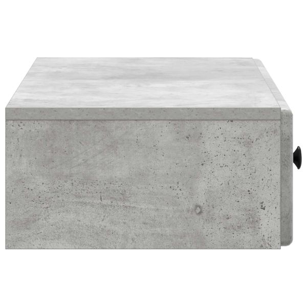 Стенен страничен масичка Бетонно сиво 87,5 x 34,5 x 17 см