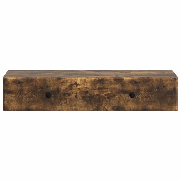 Стенен страничен масичка Опушен дъб 87,5 x 34,5 x 17 см