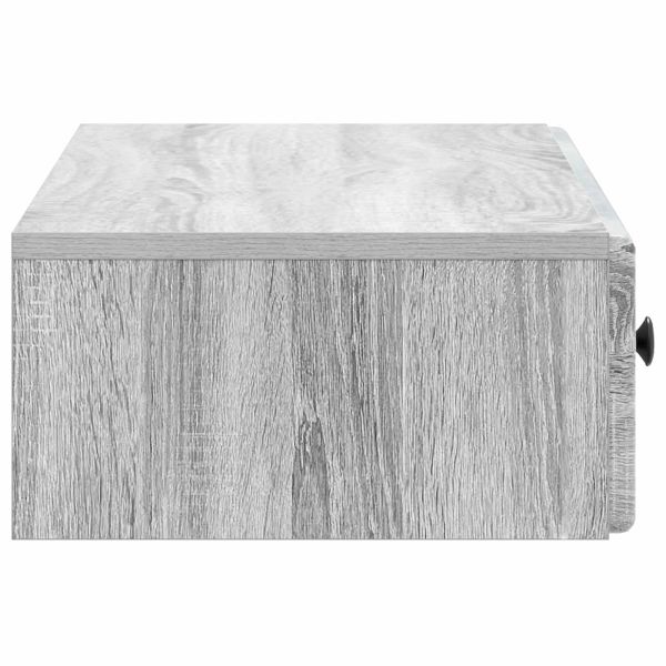 Стенен страничен масичка Сива сонома 87,5 x 34,5 x 17 см