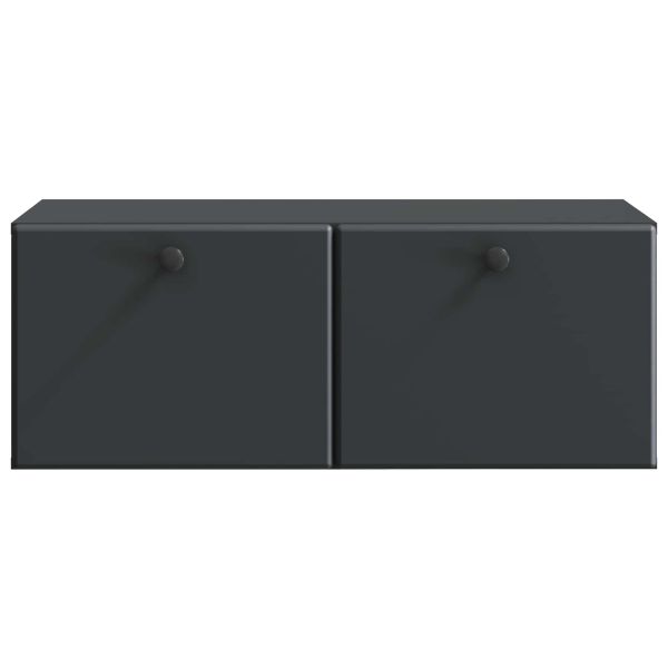 Стенно монтиран ТВ шкаф Черно 78,5 x 41 x 30 см