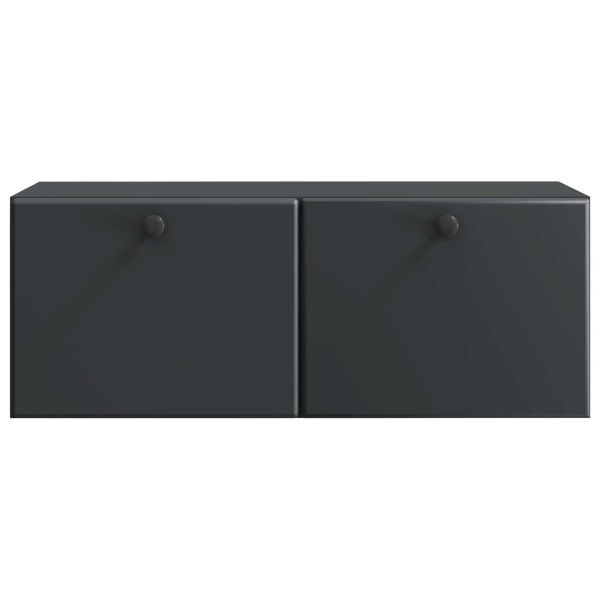 Стенно монтиран ТВ шкаф Черно 78,5 x 31 x 30 см