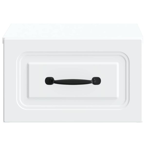 Спален шкаф с монтаж на стена 2 pcs Бяло 34,5 x 33 x 20 см