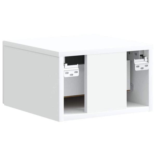 Спален шкаф с монтаж на стена 2 pcs Бяло 34,5 x 33 x 20 см