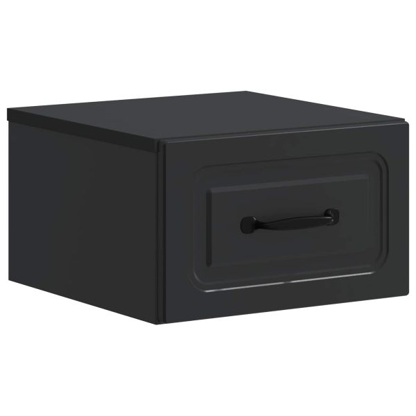 Спален шкаф с монтаж на стена 2 pcs Черно 34,5 x 33 x 20 см