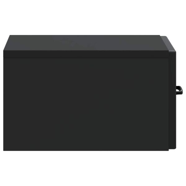 Спален шкаф с монтаж на стена 2 pcs Черно 34,5 x 33 x 20 см