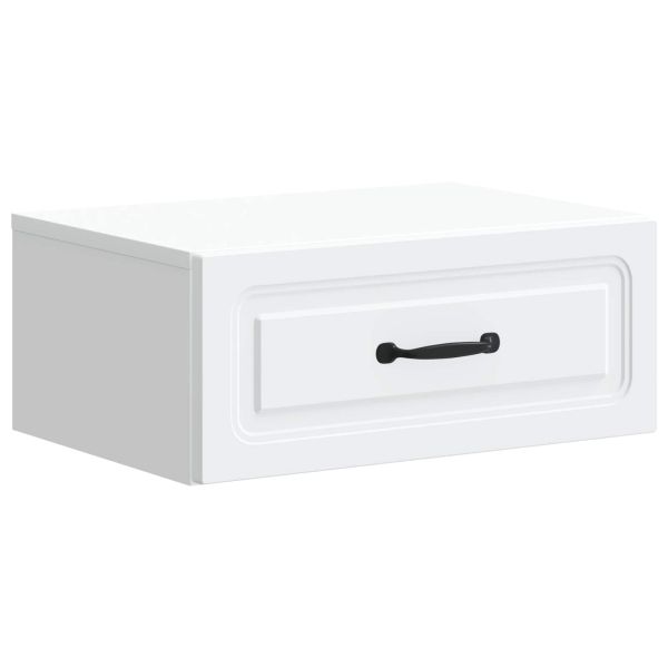 Спален шкаф с монтаж на стена 2 pcs Бяло 49 x 34,5 x 20 см