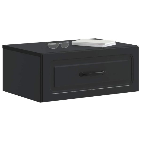 Спален шкаф с монтаж на стена Черно 49 x 34,5 x 20 см