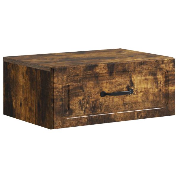 Спален шкаф с монтаж на стена Опушен дъб 49 x 34,5 x 20 см
