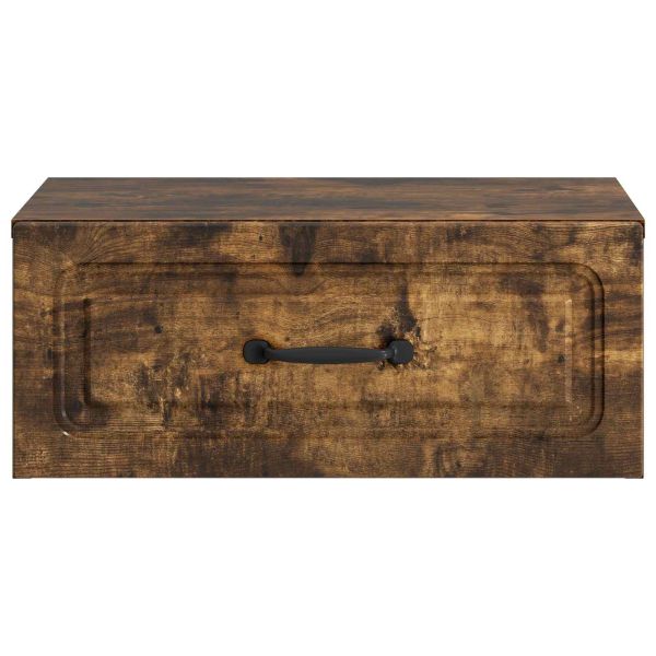 Спален шкаф с монтаж на стена Опушен дъб 49 x 34,5 x 20 см