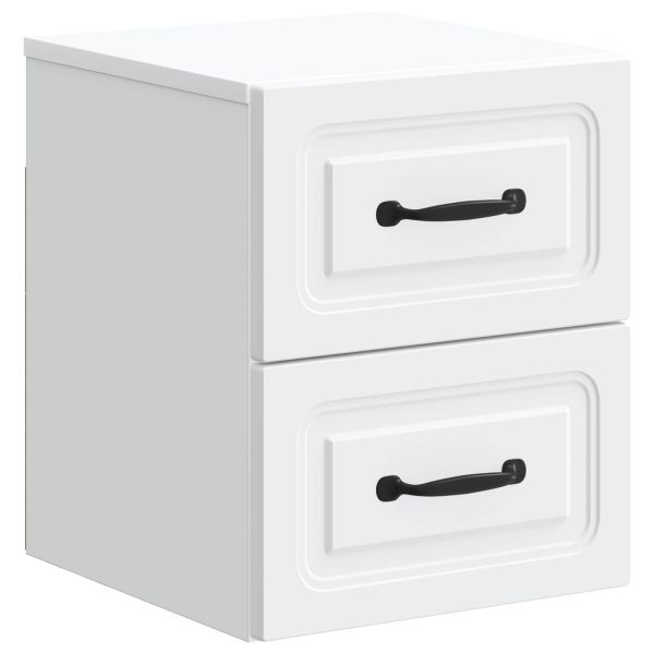 Спален шкаф с монтаж на стена 2 pcs Бяло 34,5 x 33 x 40 см