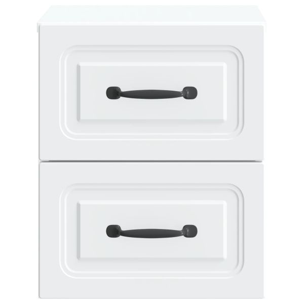 Спален шкаф с монтаж на стена 2 pcs Бяло 34,5 x 33 x 40 см