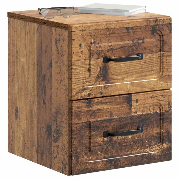 Спален шкаф с монтаж на стена Старо дърво 34,5 x 33 x 40 см