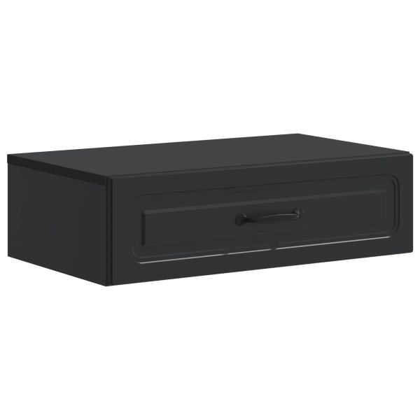 Стенен страничен масичка Черно 59 x 34,5 x 17 см