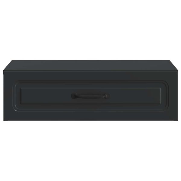 Стенен страничен масичка Черно 59 x 34,5 x 17 см