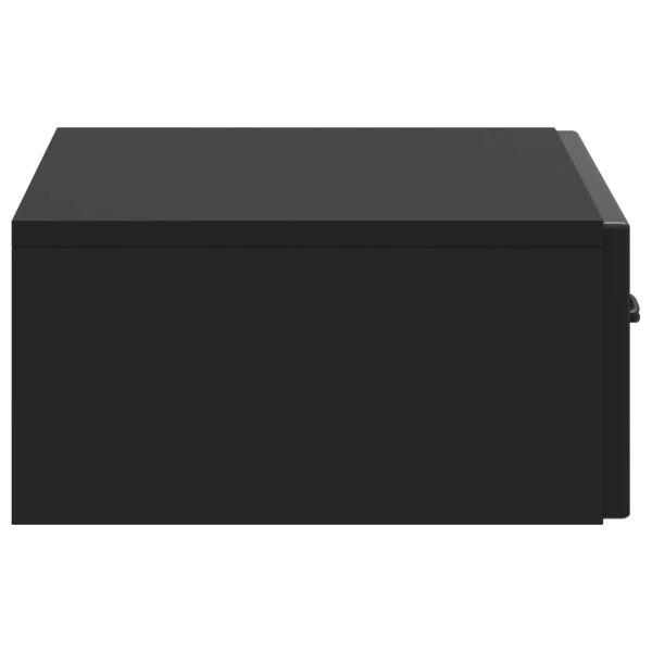 Стенен страничен масичка Черно 59 x 34,5 x 17 см