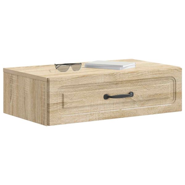 Стенен страничен масичка Дъб сонома 59 x 34,5 x 17 см