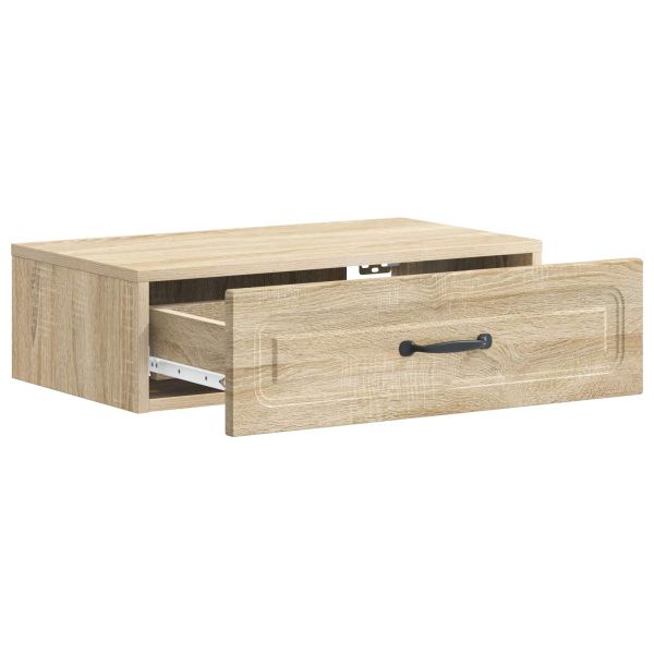 Стенен страничен масичка Дъб сонома 59 x 34,5 x 17 см