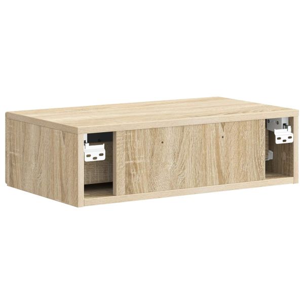 Стенен страничен масичка Дъб сонома 59 x 34,5 x 17 см