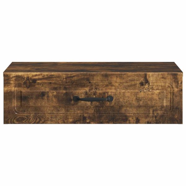 Стенен страничен масичка Опушен дъб 59 x 34,5 x 17 см