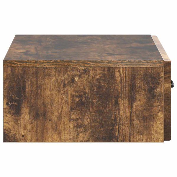 Стенен страничен масичка Опушен дъб 59 x 34,5 x 17 см