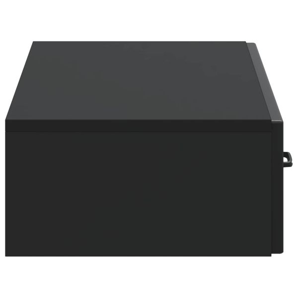 Стенен страничен масичка Черно 87,5 x 34,5 x 17 см