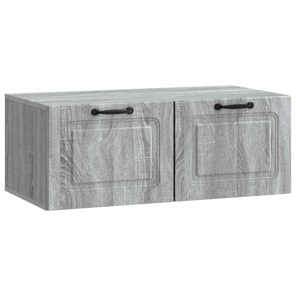 Стенно монтиран ТВ шкаф Сива сонома 78,5 x 41 x 30 см