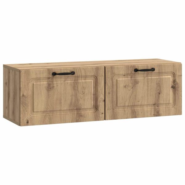 Стенно монтиран ТВ шкаф Дъб артизан 98 x 31 x 30 см