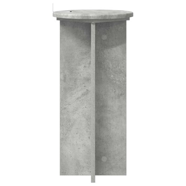 Стойка за растения 2 pcs Бетонно сиво 29,5 x 29,5 x 60 см