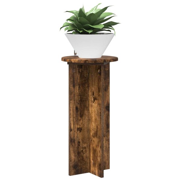 Стойка за растения 2 pcs Опушен дъб 29,5 x 29,5 x 60 см