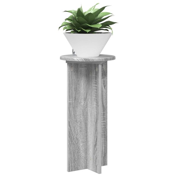 Стойка за растения 2 pcs Сива сонома 29,5 x 29,5 x 60 см