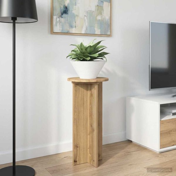 Стойка за растения 2 pcs Дъб артизан 29,5 x 29,5 x 60 см