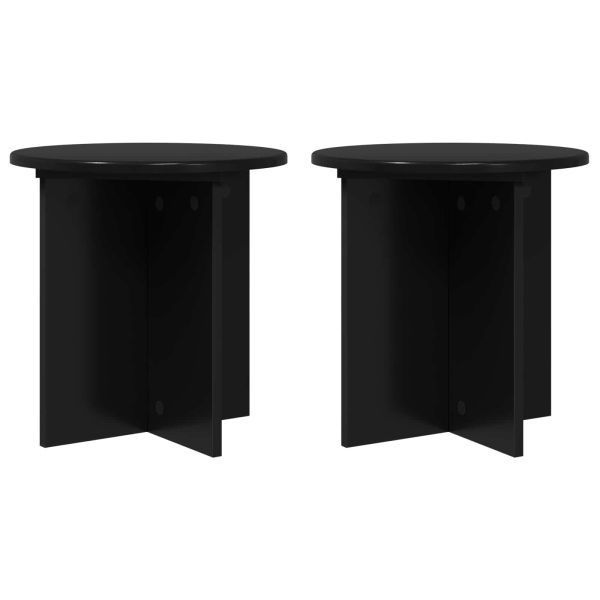Стойка за растения 2 pcs Черно 40 x 40 x 40 cm